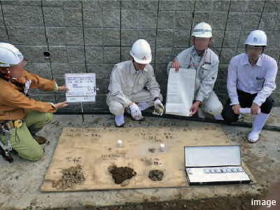 杭の施工調査｜ザ・パークハウス高輪タワー